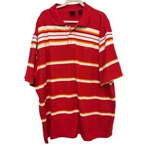 Karl Kani Red Stripe Polo Shirt - Classic Casual Style Size 3X